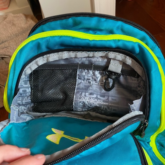 blue and green under armor book bag - Picture 6 of 6